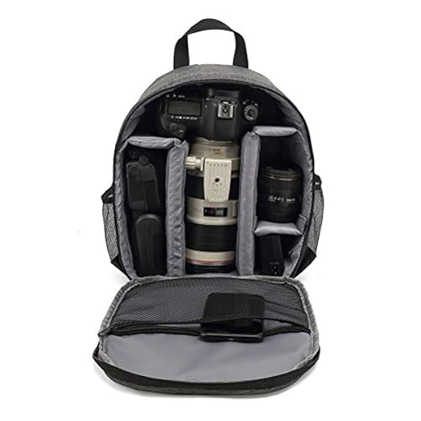 JHDFH Multifunctionele Digitale Camera-rugzak Tas Voor Waterdichte Outdoor Dslr Cameratas Lenszak (Color : Grey)